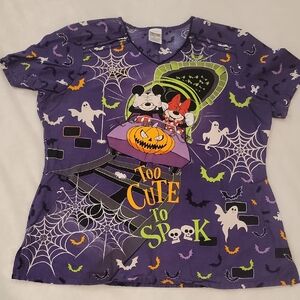 Disney Purple T-Shirt with Halloween Graphics